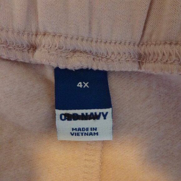 Old Navy Fleece Sweatpants Women's Size 4X Pink Elastic Waist Pull On NEW - Picture 6 of 7